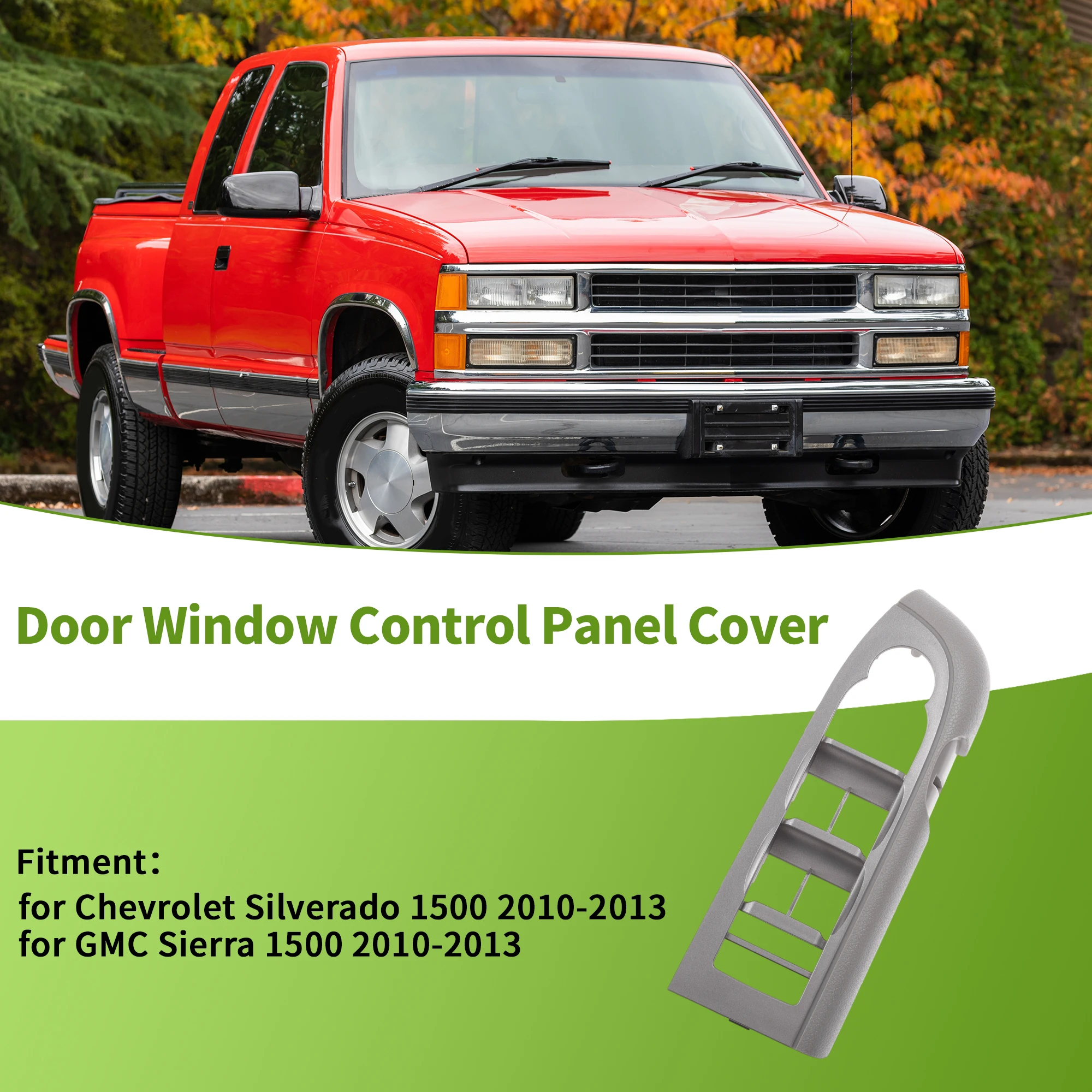 

UXCELL Window Switch Bezel Cover for Chevrolet Silverado 1500 2010-2013 No.25932467
