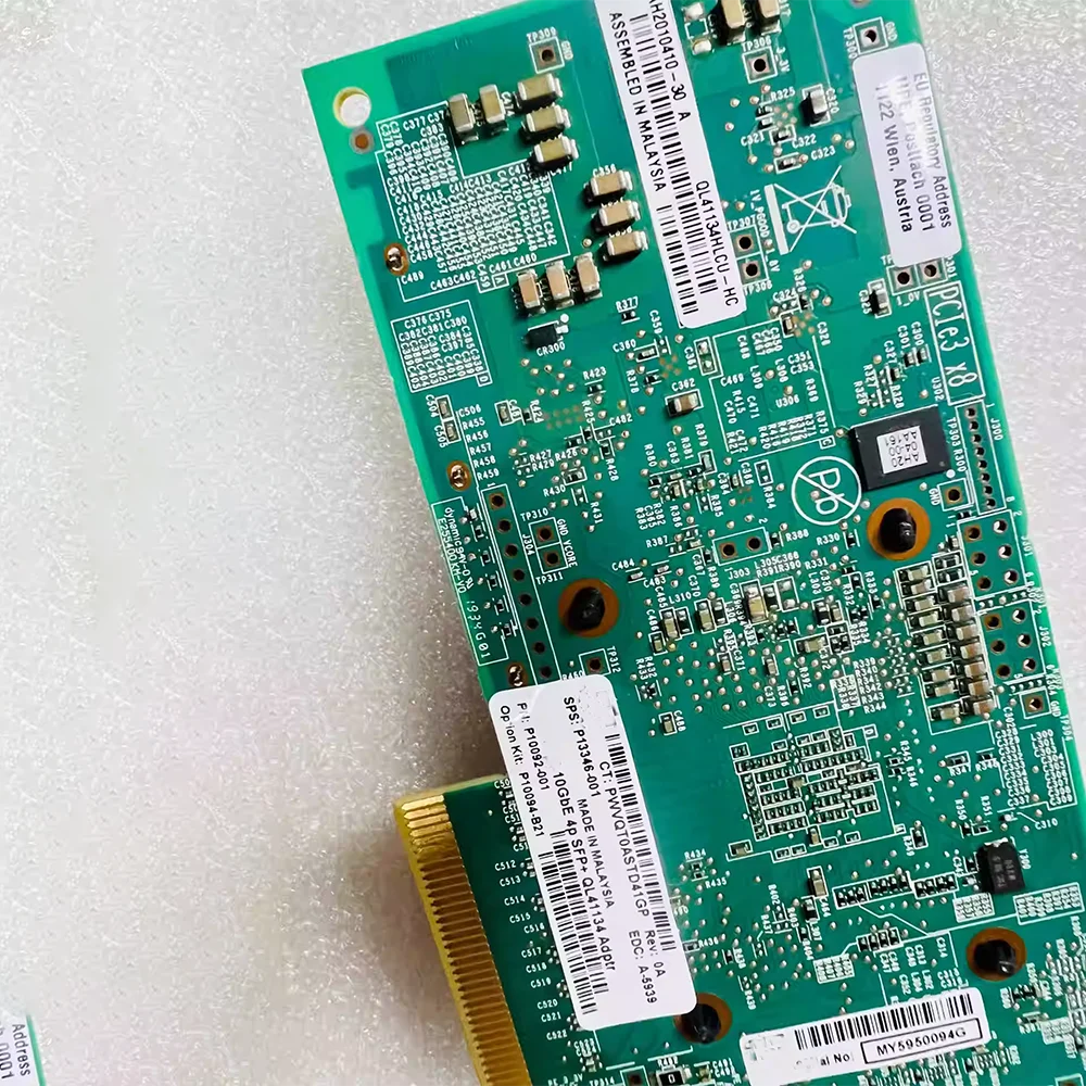 

NIC For H-PE Ethernet 10Gb 10 Gigabit network card With Four Electrical Ports P10094-B21 SFP+ QL41134HLCU-HC