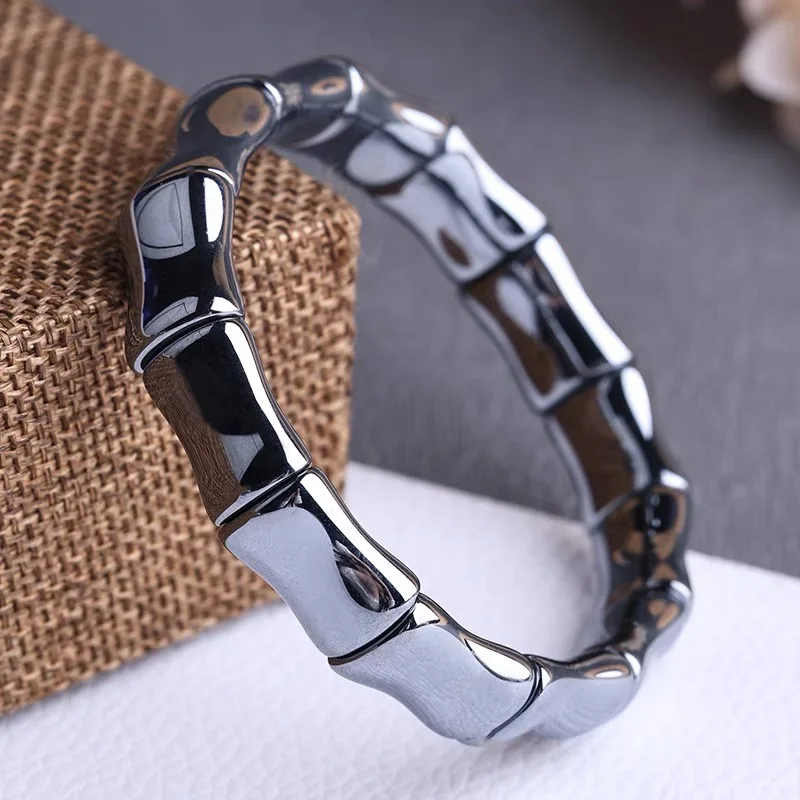 12x16mm Natural Terahertz Energy Carnation Bracelet Holiday Birthday Gift for Men and Women