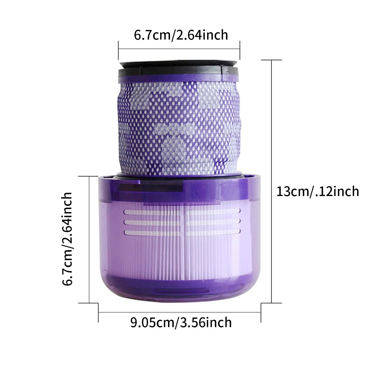 HEPA Filter for Dyson V11 Origin/V11 Torque Drive/V11 Animal/V11 Complete/V11 Extra/V15 Detect/V15 Detect Absolute/V15s Detect