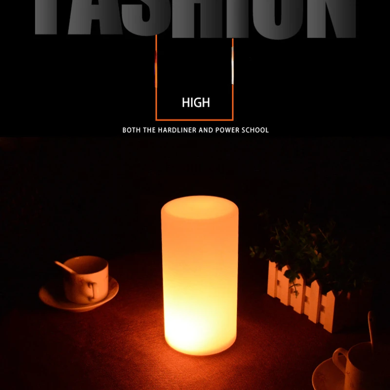 New Simple Cylindrical Lamp Bedside Desktop Atmosphere Lamp Breathing Sleep Night Light Stepless Dimming Design Atmosphere Light