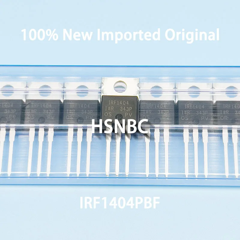 10Pcs/Lot IRF1404 IRF1404PBF TO-220 40V 202A MOSFET N-channel Power Transistor 100% New Imported Original