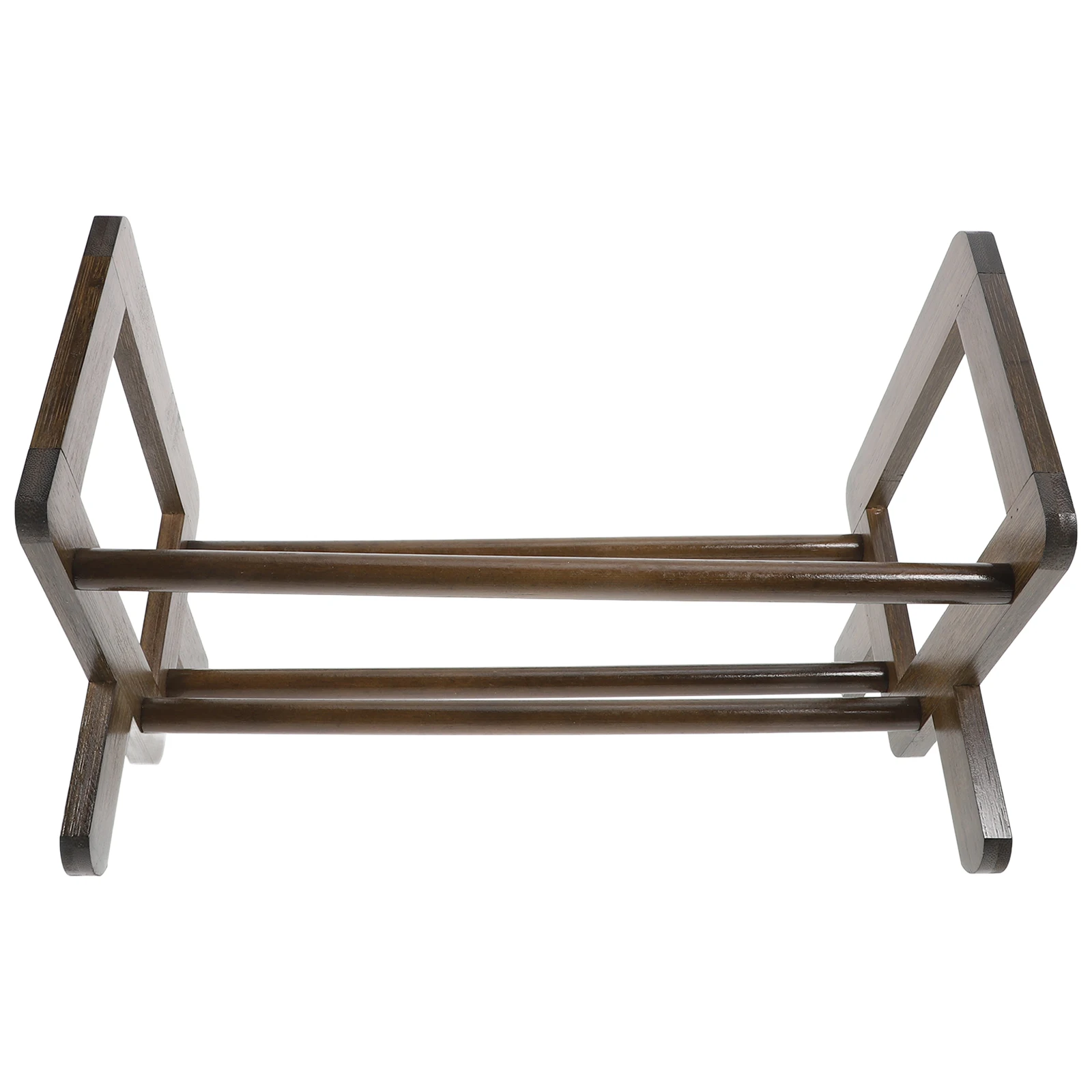 Tiny Bookshelf Small Bookcase for Desk Wood Desktop Shelf Bamboo Book Storage Rack Modern Compact Portable Easy Installation