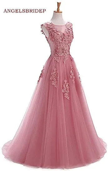 ANGELSBRIDEP-vestidos de Quinceañera de talla grande para 15, vestidos de fiesta formales con apliques de flores dulces 16, vestidos de cumpleaños de princesa hechos a medida