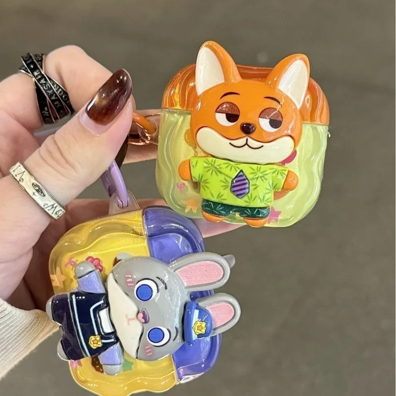 

Милый чехол для пары Джуди Ника, новый защитный чехол для AirPods 4 AirPods Pro 3, противоударный мягкий силиконовый чехол для наушников, идеальный новый