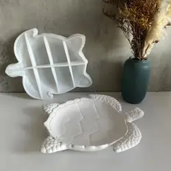 Large Sea Turtle Plate Resin Mold Silicone Epoxy Resin Casting Mould DIY Coaster Dish Resin Craft Home Wedding Decor Party Deco