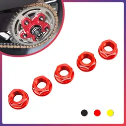 Motorcycle Accessories Refit Rear Sprocket Cover Nuts M10*1.0 For Ducati Streetfighter848 Streetfighter 848 2012 2013 2014 2015