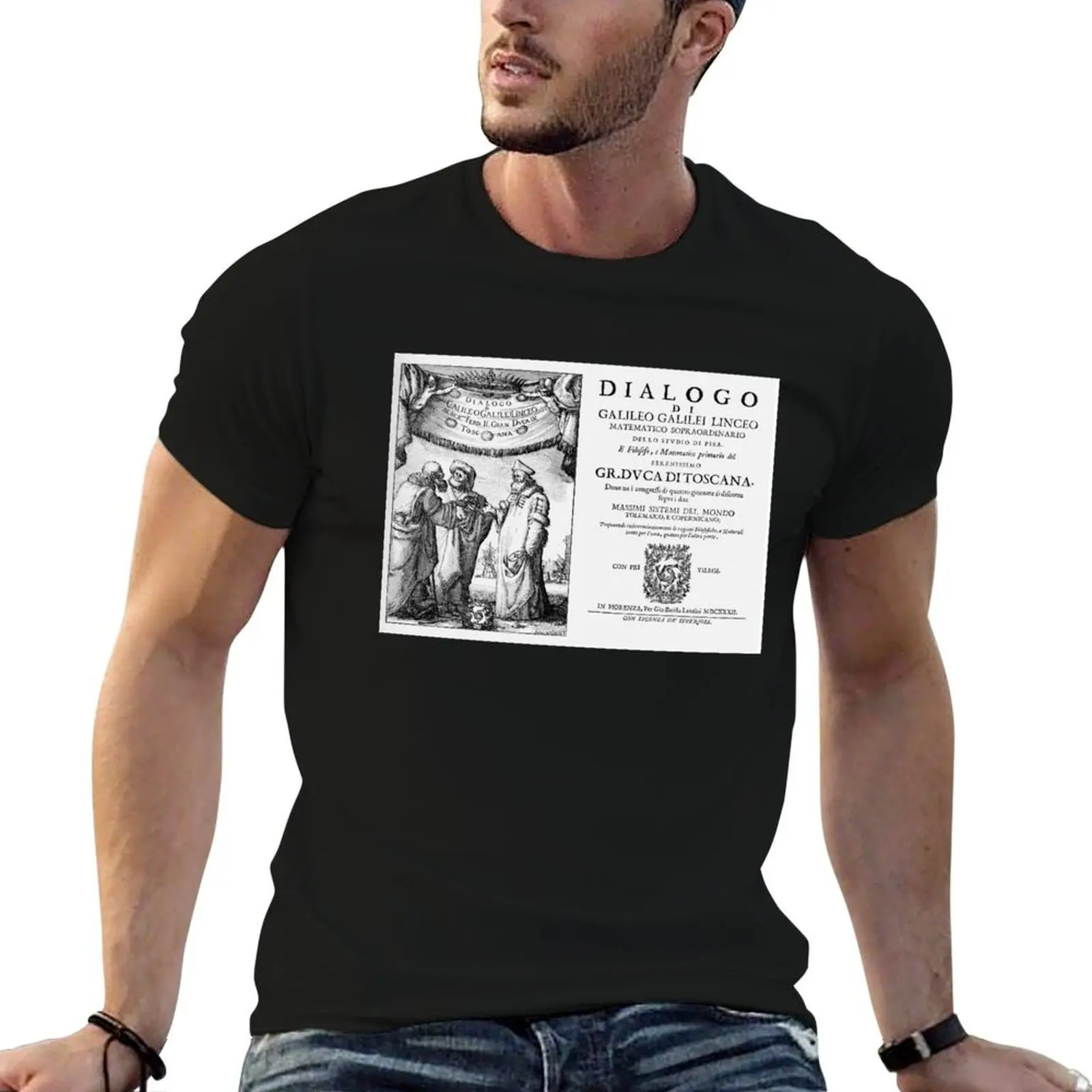 Galileo Galilei Dialogue Space Science Teacher Astronomy T-Shirt valentines boutique clothes fashion shirts men workout shirt