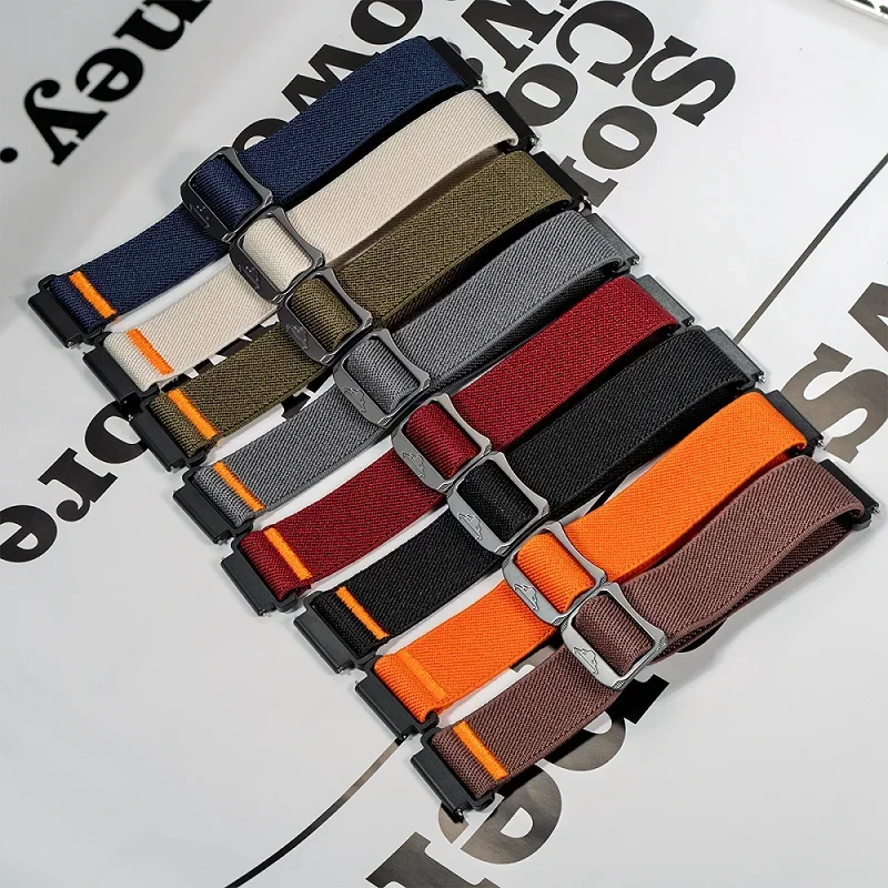 샤오미 워치 2 프로 S4 S3 S2 S1 프로 액티브 22mm 나일론 탄성 스트랩, 미 워치 컬러 미워치 컬러 2용 브레이드 워치 밴드