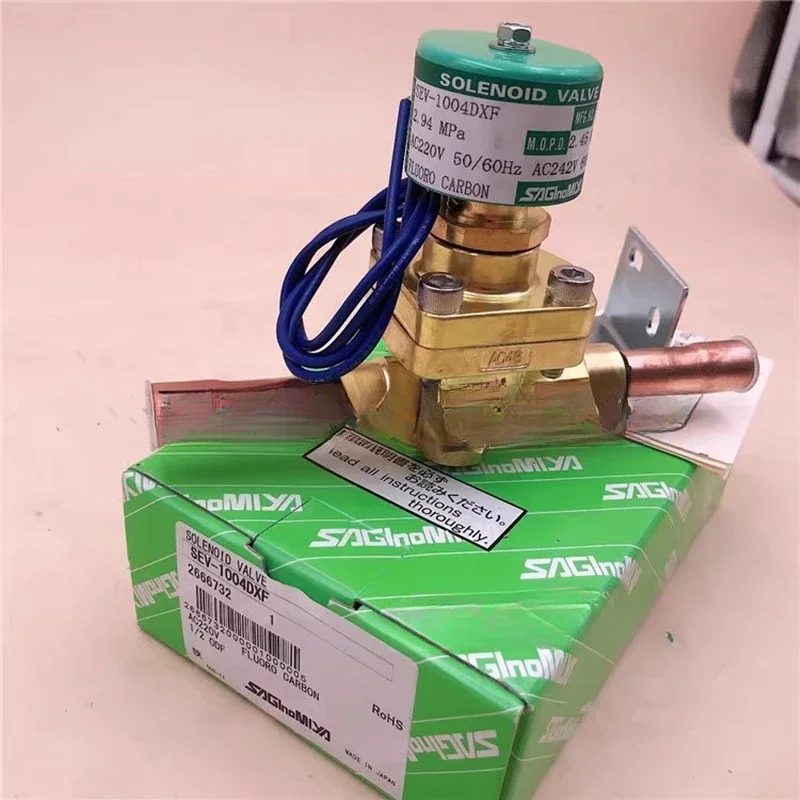 Original SAGINOMIYA SEV-1004DYF Update Version of SEV-1004DXF Solenoid Valve With220V Coil 1/2