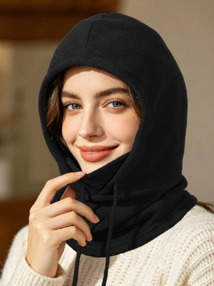 Winter Windproof Hat Men's Women's Skiing Face Mask Neck Cover Integrated Hat Outdoor Sports Cold Proof Warm Head Cover Hat