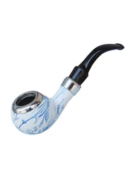 blue and white porcelain Durable Solid Classic Potable Handheld Smoking Pipe Cigarette Accessories Men's Gifts