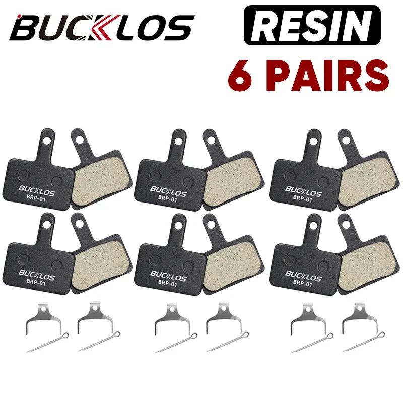 BUCKLOS Hars Remblokken 1/2/4/6/8/10 PC Fiets Hydraulische Schijfremblokken Voor SHIMANO MT200 B01S slijtvast Duurzaam Fiets Remblokken