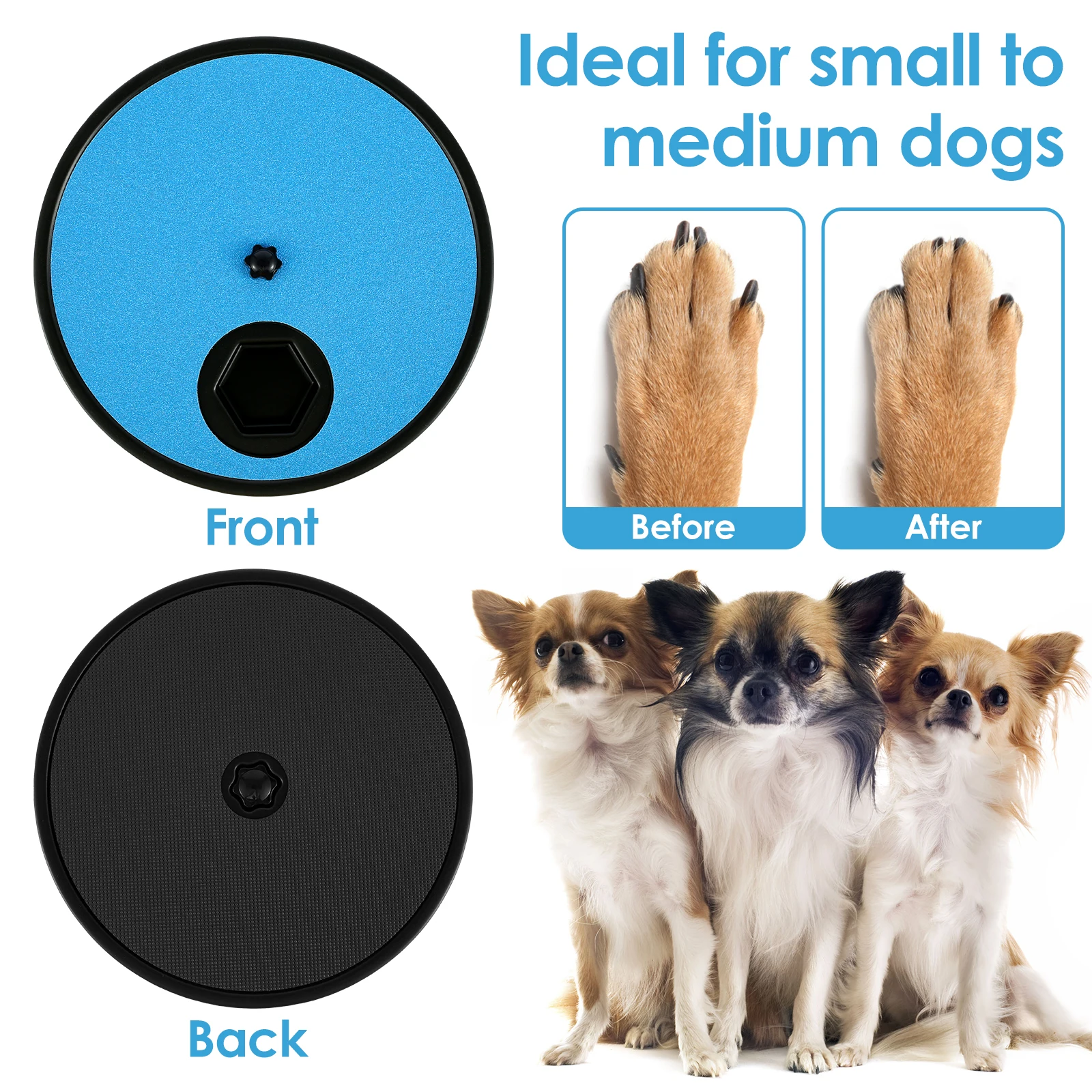 3-in-1 multifunzionale per unghie per cani antigraffio per unghie antiscivolo per cani Scratch Board piatto interattivo per Dispenser di cibo per