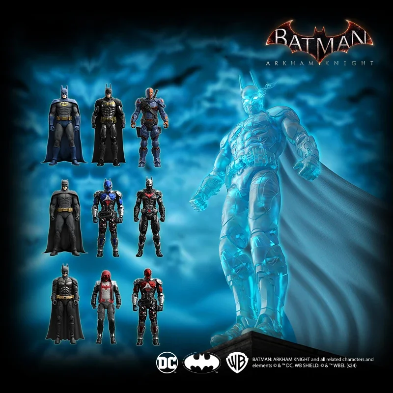 New F5 Batman Arkham Knight Assembled Model Blind Box 11style 10cm Action Figures Crazy Version Collection Hobby Model Boys Toys