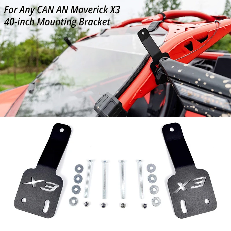 

For Any CAN AN Maverick X3 Mounting Bracket 40-inch LED Work Light Mounting Bracket