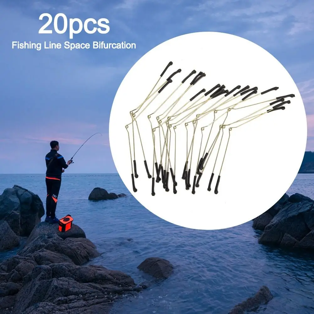 

Hot No Hooks Fishing Line Space Bifurcation Flat Space Bean Contactor Device Eight Type Tying Tool Double Hooks