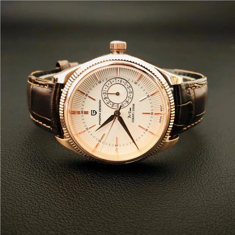 PAGANI DESIGN 1689 V2 Men's Quartz Wristwatch 40mm Case Simple Business Style Diver's Watch Date Display Ideal Men's Gift