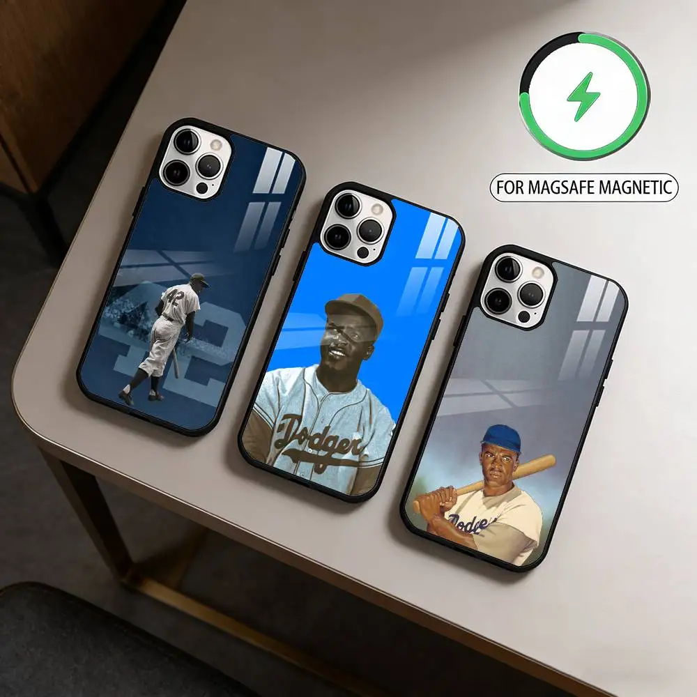 

J-Jackie R-Robinson Phone Case For iPhone17,16,15,14,13,12,11 Plus,Pro Max Magnetic For Magsafe Wireless Charging