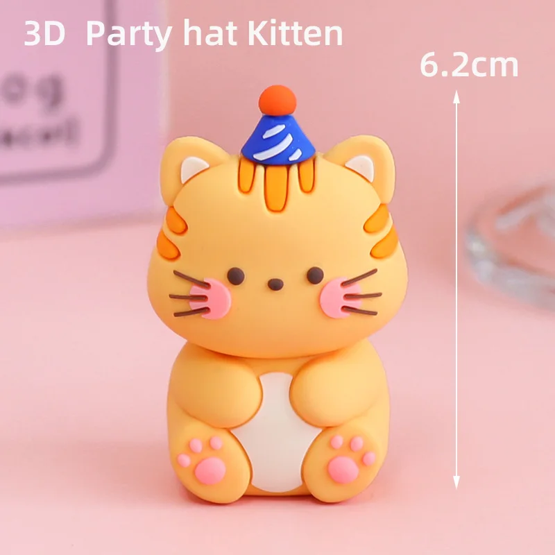 Cartoon Party Tier Kuchen Topper 3D INS Bär Osterhase Chinesisches Sternzeichen für Kinder Alles Gute zum Geburtstag Dekorationen Jungen oder Mädchen Geschenke – Detail 10