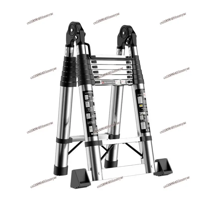 

Extra Thick Stainless Steel Multifunctional Telescopic Ladder Lifting Straight Folding Herringbone Bamboo Ladder