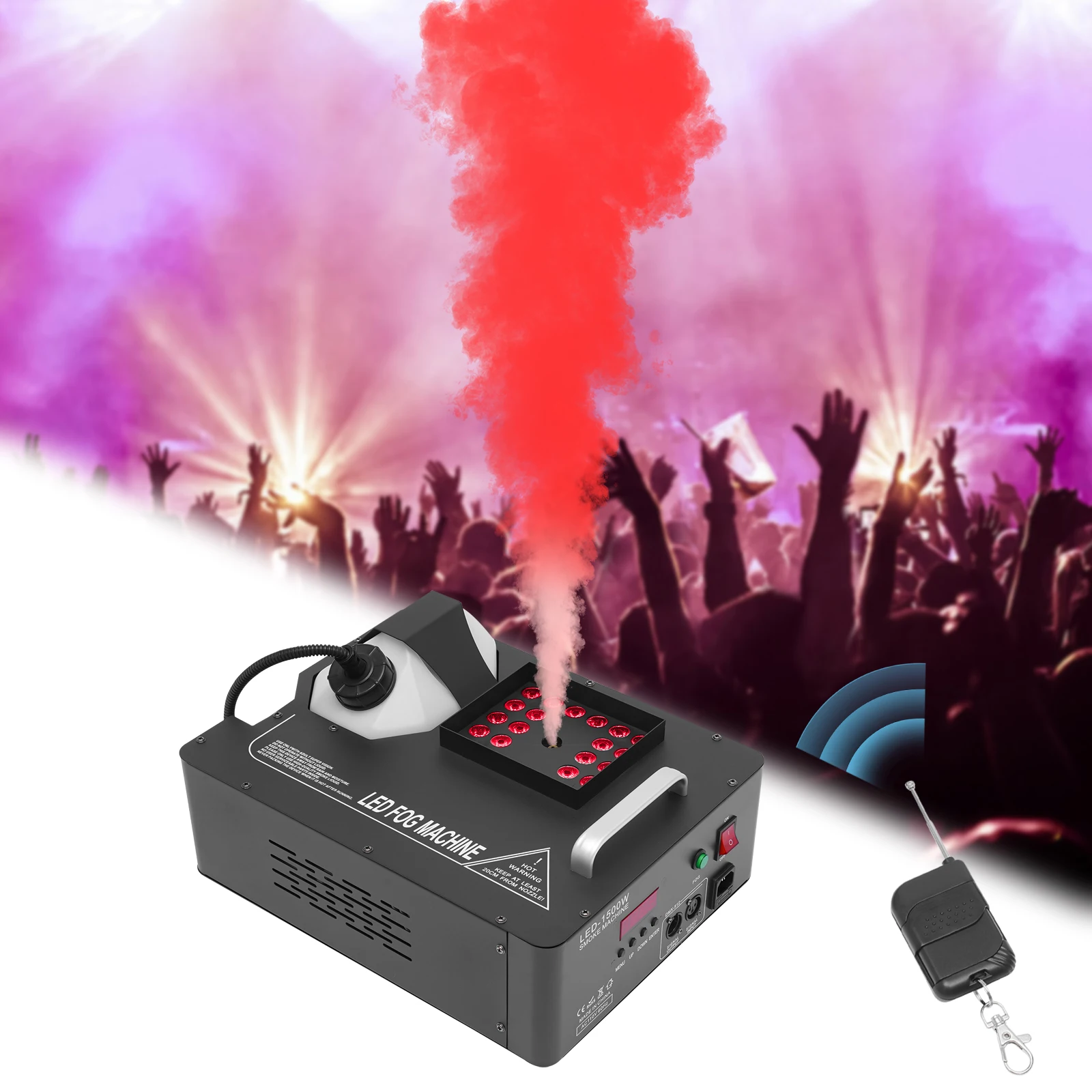 1500W Fog Smoke Machine, Fog Smoke Machine, Fog Smoke Machine with Remote Control