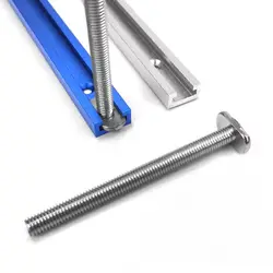 Woodworking T Track T-slot Aluminium Chute 19-type 30-50cm T Track Jig Miter Tracks Stop for Router Table Bandsaws DIY Tools