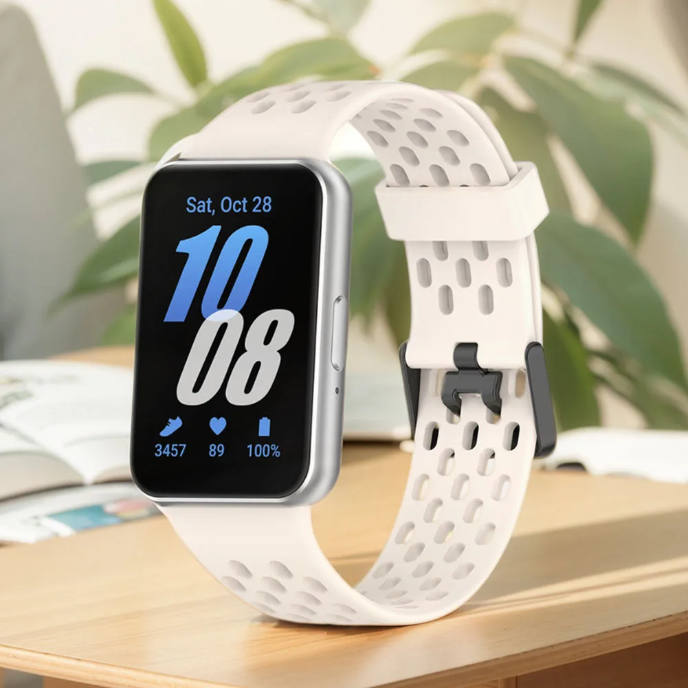 حزام رياضي قابل للتنفس ومقاوم للماء وقابل للتعديل لساعة Samsung Galaxy Fit 3 الذكية