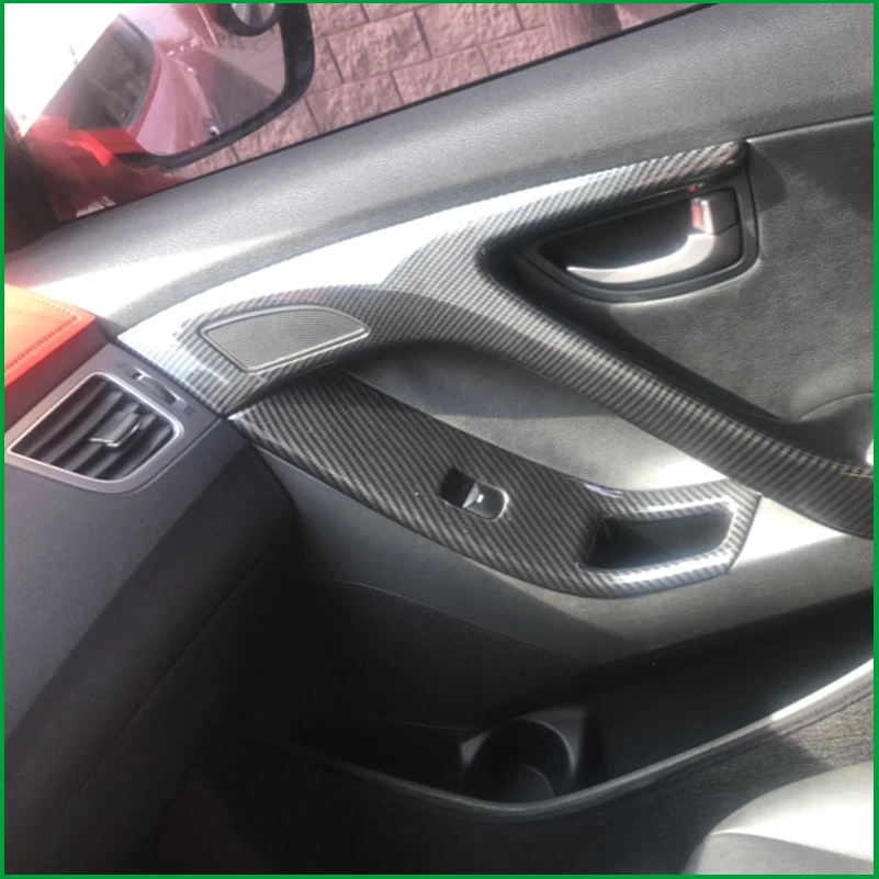 

Для Hyundai Elantra Avante Sedan LHD 2012-2015 внутренняя дверная ручка, панель подъема окна, кнопка переключения, крышка, наклейка, накладка, молдинги