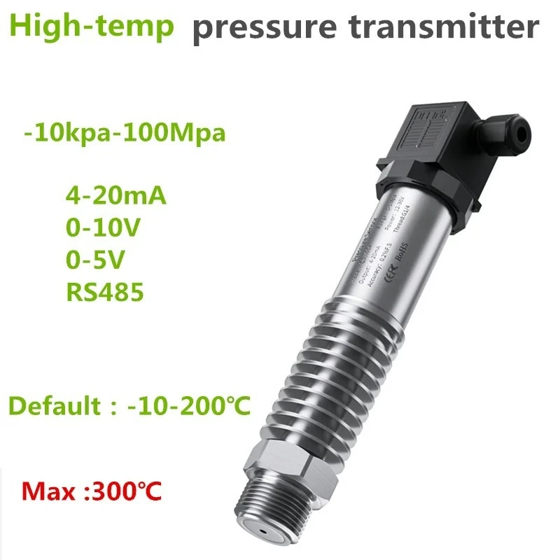 Industrial Pressure Sensor 0-16bar 0-20bar 0-25bar 4-20mA RS485 0-10V 0-5V High Temp Pressure Transmitter M20×1.5 -10℃~200℃