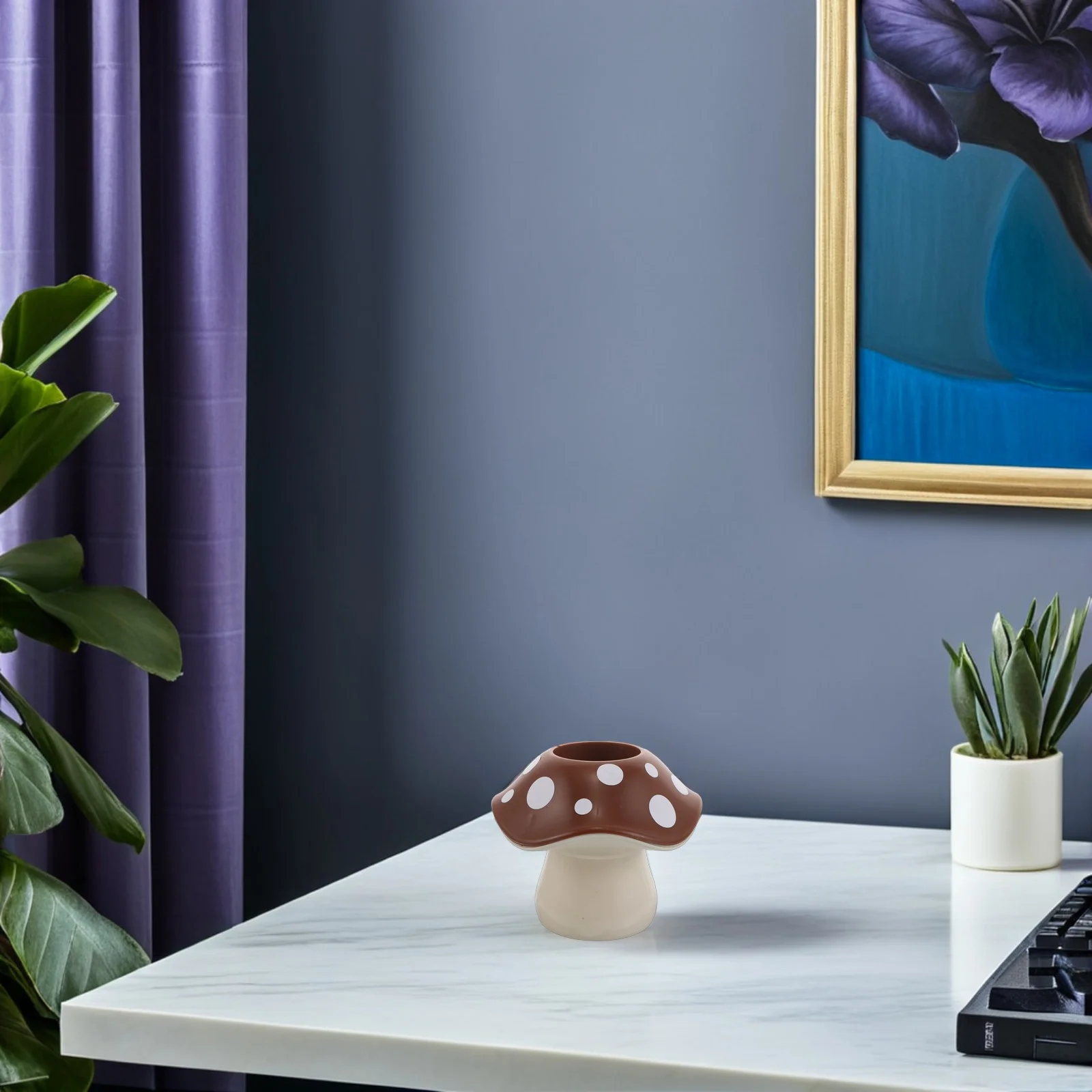 مبتكرة الفطر حامل القلم مكتب منظم قلم رصاص كوب للبالغين لطيف القلم وعاء المدرسة مكتب ديكور المنزل #6