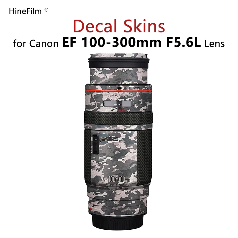 Customized Skin for Canon EF100-300 F5.6L Lens Sticker For Canon EF 100-300mm f/5.6L Lens Skin Protector 100300 Wrap Cover