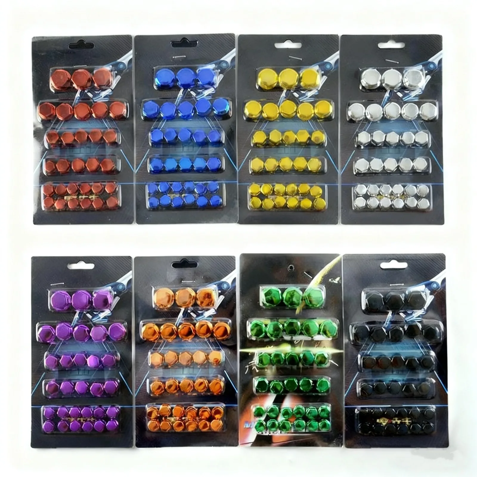 30x Motorcycle Scooter Screw Nut Bolt Cap Cover Decoration Accessories Universal