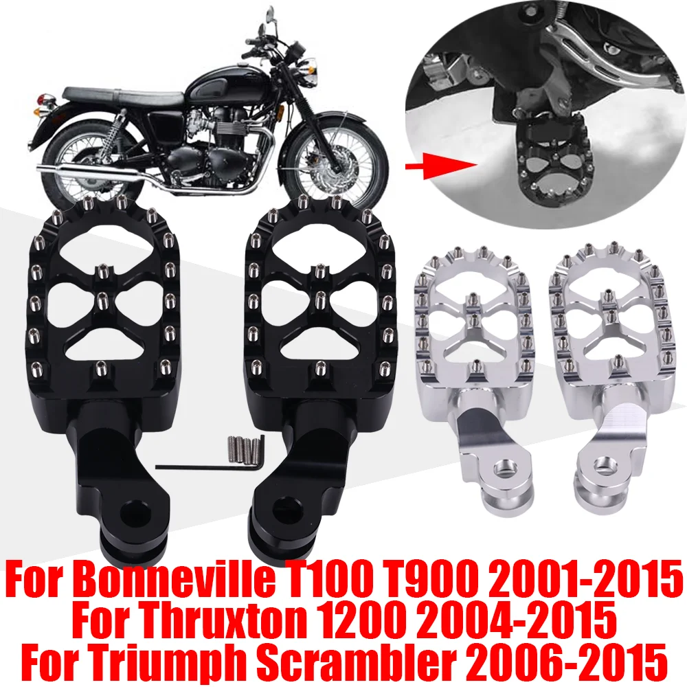 

For Triumph Bonneville T100 T900 T 100 Trunxon 1200 Scrambler Motorcycle Accessories Front Footrests Foot Pegs Pedals Footpegs