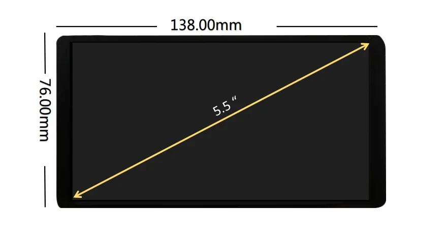 HDM-I 5.5inch 1920 x 1080 IPS Raspberry Pi 3 4 RPi3B+ LCD Display with Five Points touch panel