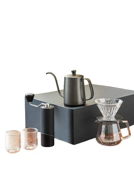 

Hand brewing coffee pot set, household drip coffee hand brewing pot