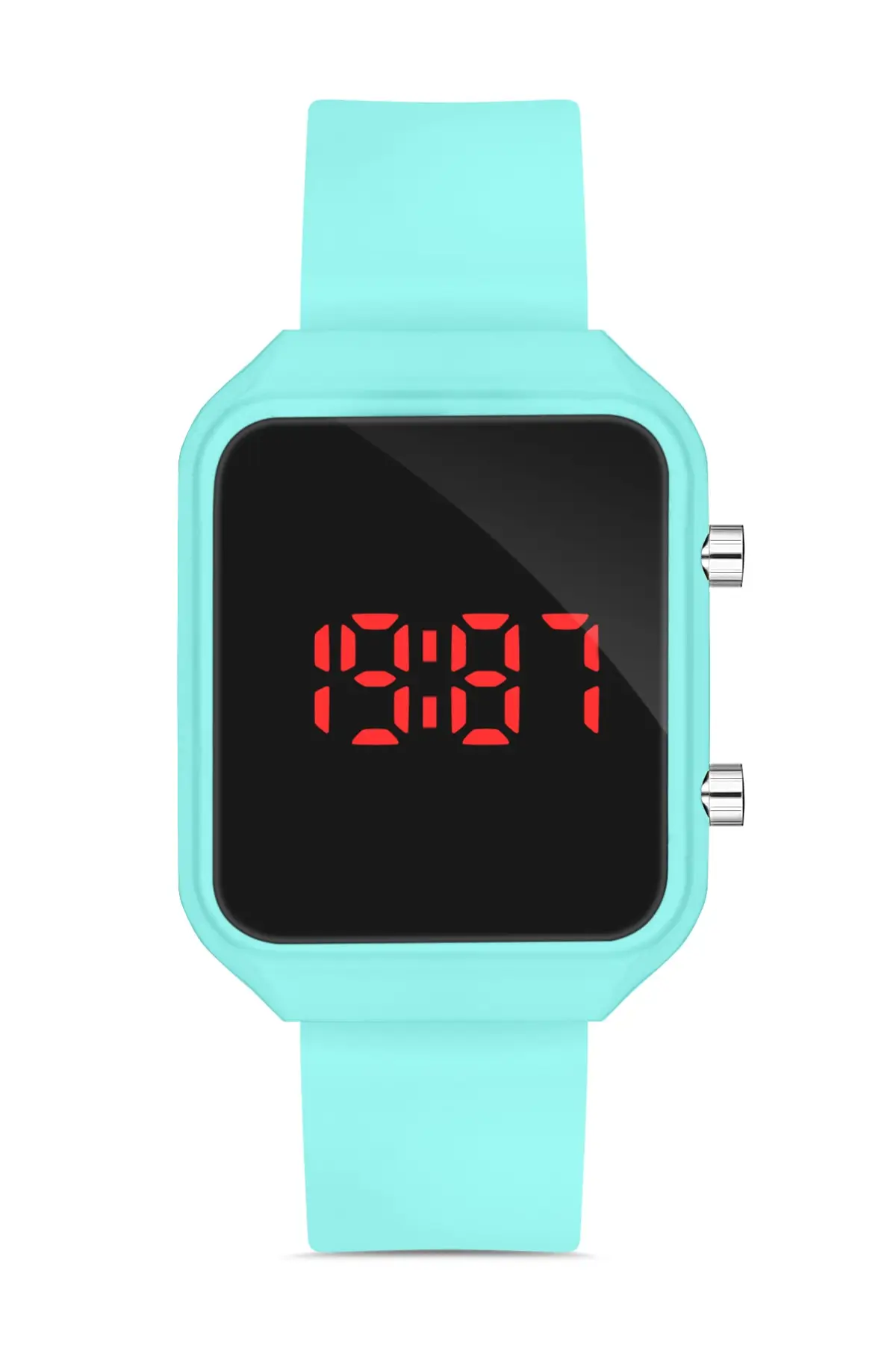 Unisex Green Silicone Digital Led Wrist watch Apwr032207