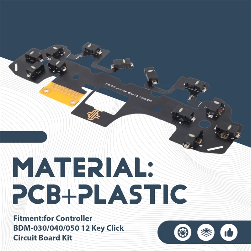 REPLA-For PS5 Controller BDM-030/040/050 12 Key Click Circuit Board Kit Ergonomic Micro-Switch Tactile Clicky Hair Trigger Kit A