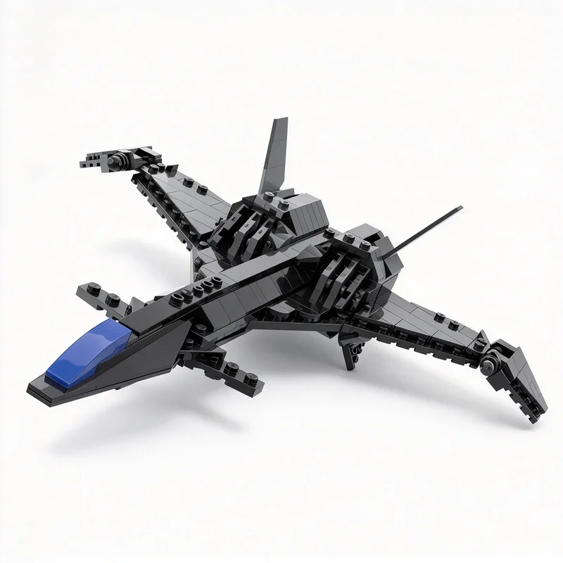 330PCS MOC MIG 31 High Speed Interceptor Fighter Jet Aircraft Model Building Blocks DIY Assembly Gifts for Adults Collection
