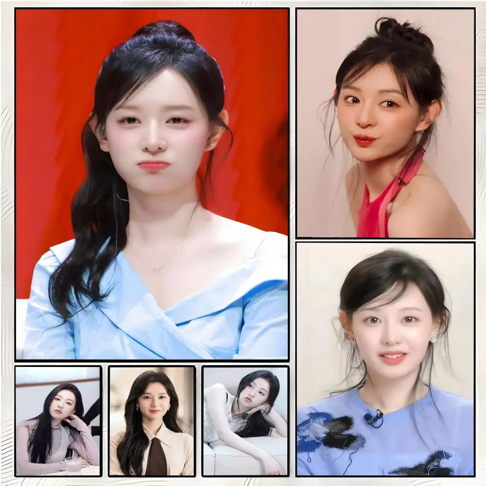 Kim Ji Won Individual Actress Painting Calligraphy Wall Art Mural Living Room Canvas Decor Gifts