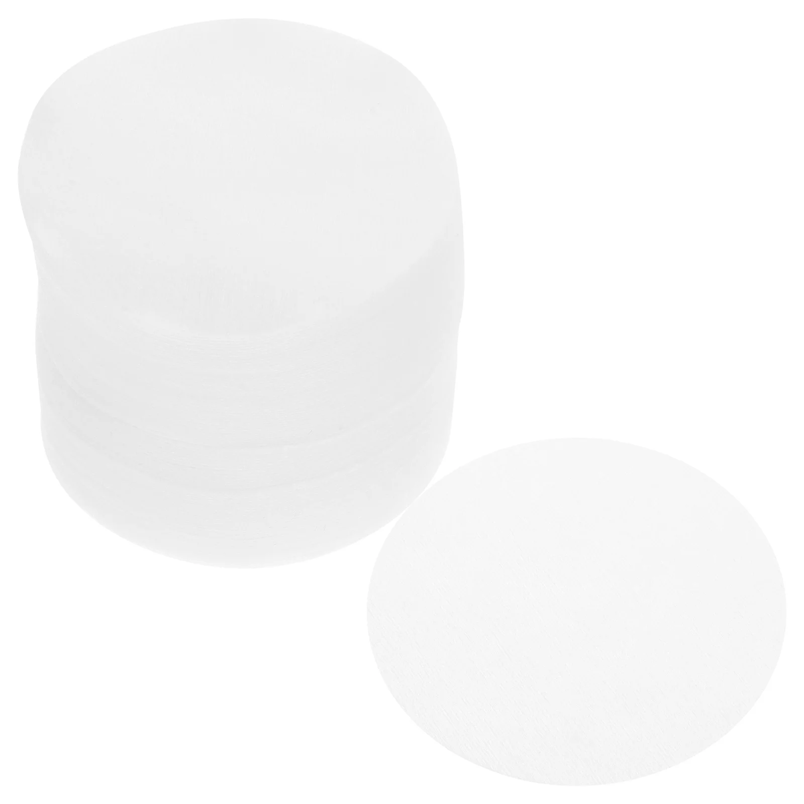 200pcs Round Non-Woven Sheets Makeup Remover Pads Face Cleansing Facial Skin Care Wet 7.5Cm 100 Pieces Pack Lightweight