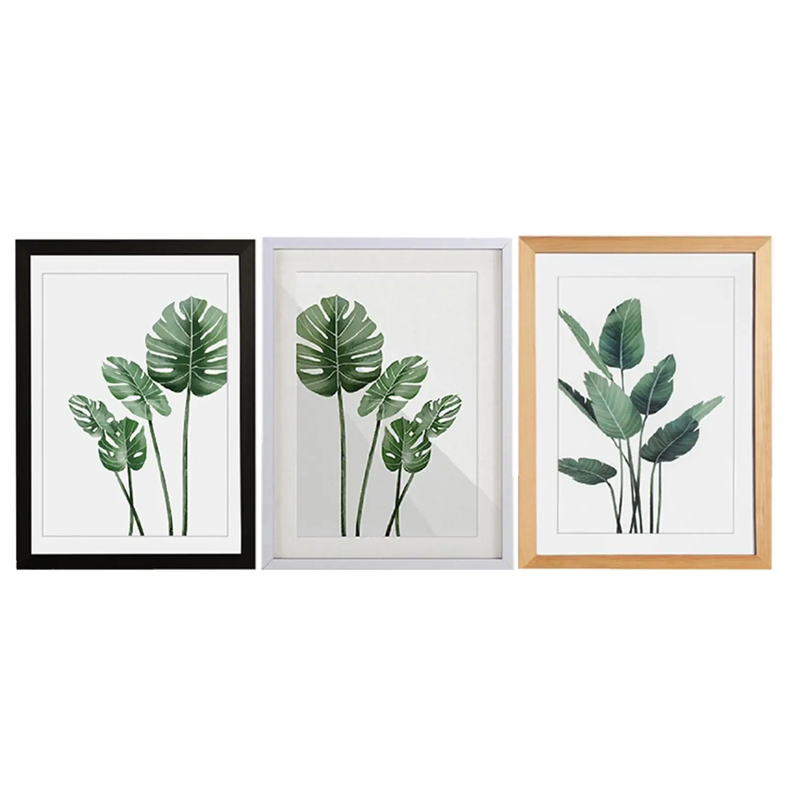 Fotorahmen aus Holz, Echtglas-Frontwandbehang, Galerie-Bilderrahmen für Wand- und Tischdekoration (20 x 25 cm)