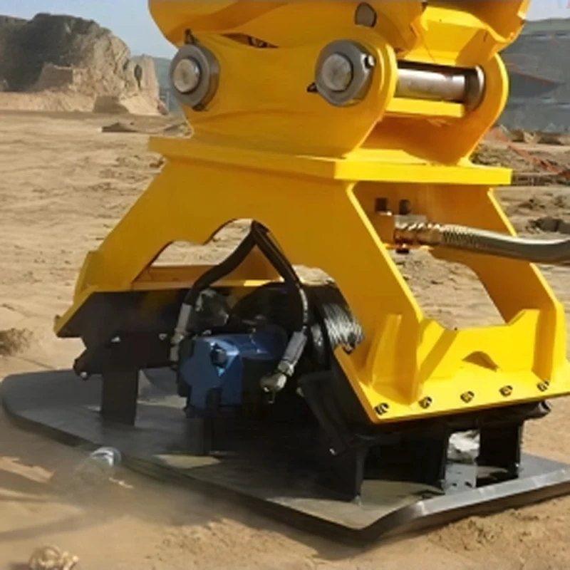 Hydraulic Road Compactor Vibrating Compactor Excavator-Mounted Vibrating  Flat Compactor for Ground Levelin