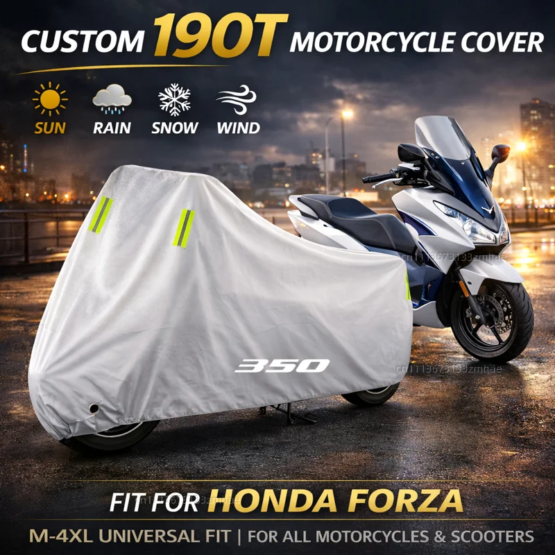 

Чехол для мотоцикла Honda Forza 350 ADV 350 ADV350 Forza350, водонепроницаемый, защитный от УФ-излучения, от дождя, пыли, солнца, всепогодный чехол