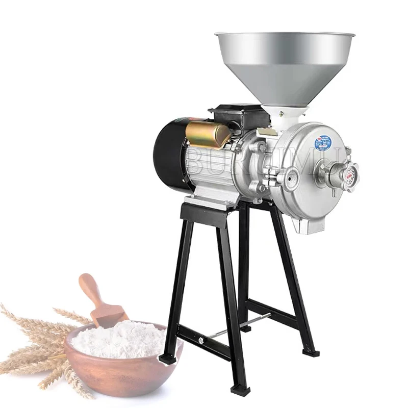 220v Electric Grinding Machine Powder Grain Spice Corn Crusher Household Commercial Wet And Dry Food Grinder Mill Flour