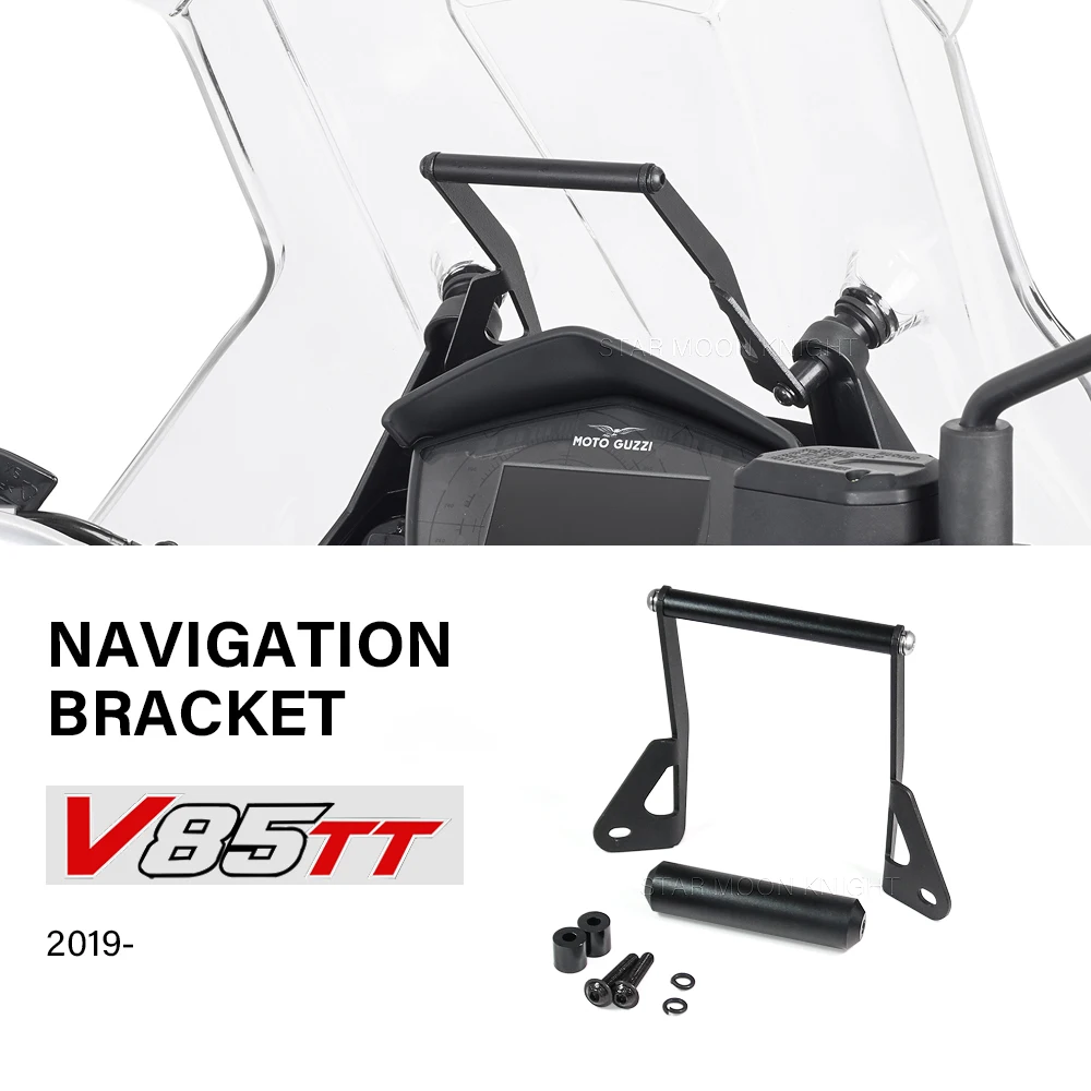 WINDSHIELD Fairing Upper Bracket For MOTO GUZZI V 85 TT V85TT V85 2019- Motorcycle Navigation Bracket Kit Smart Phone Holder