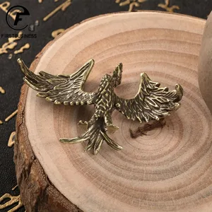 Retro rắn đồng thau văng phoenix chi phí, đồ chơi hài hước thu nhỏ, bộ sưu tập thủ công, đồ trang trí máy tính để bàn, phụ kiện trang trí nhà, quà tặng 10 Tượng Phoenix Bán hàng chính - №9