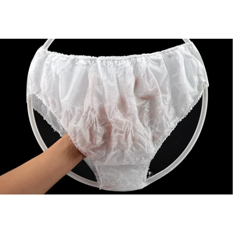 30Pcs Unisex Briefs Non Woven Fabric Breathable Disposable Panties for Women Men Hotel Business Trips Spa Wash-Free Underwear