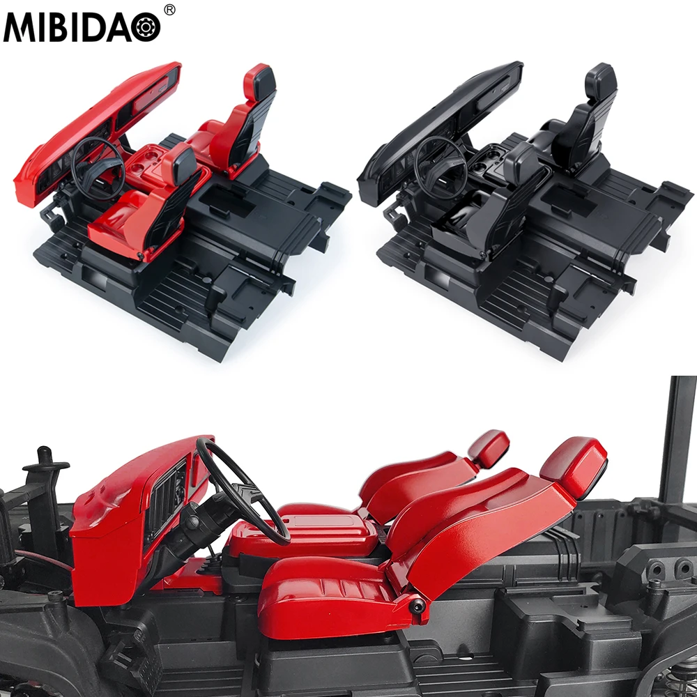 

MIBIDAO Simulation Full Interior Central Control Seat For 1/10 TRX-4 TRX4 Bronco RC Crawler Car Decoration Parts