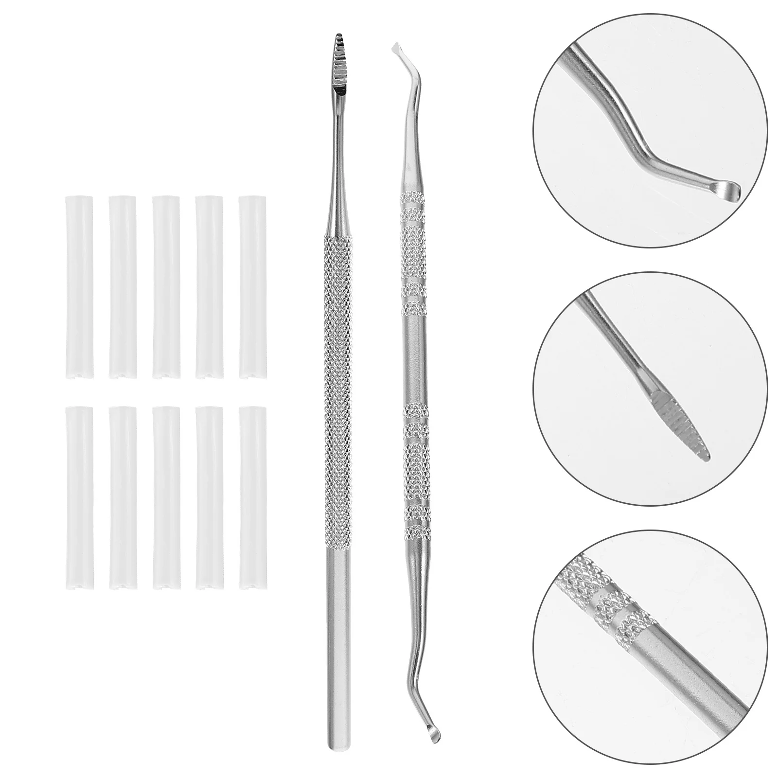 

3Pcs Professional Curved Corrections Stainless Steel 420 Toenail Corrector Self-Adhesive Patches Assorted Color